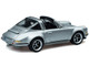 Singer Targa Convertible Silver Metallic 1/64 Diecast Model Car Pop Race PR64-SGTA-SL01