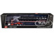 Kenworth W900A with 60 Aerodyne Sleeper and 53’ Wilson Roadbrute Flatbed Trailer with Covered Wagon Black with Red Stripes 1/64 Diecast Model DCP/First Gear 60-2056