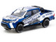 Toyota Hilux Pickup Truck RHD Right Hand Drive Toyo Tires White and Blue with Graphics Hobby64 Series 1/64 Diecast Model Car Tarmac Works T64-041-TOYO