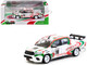 Toyota Hilux Pickup Truck RHD Right Hand Drive #18 White with Red and Green Graphics Hobby64 Series 1/64 Diecast Model Car Tarmac Works T64-041-WH2