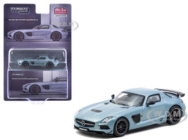 Mercedes Benz SLS AMG Coupe Black Series Matte Blue Metallic Global64 Series 1/64 Diecast Model Tarmac Works T64G-027-MB