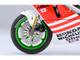Honda NSR500 WGP500 Motorcycle #56 Red and White with Helmet Baribari Legend 1986 OVA 1/12 Model Autoart 12566