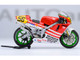 Honda NSR500 WGP500 Motorcycle #56 Red and White with Helmet Baribari Legend 1986 OVA 1/12 Model Autoart 12566