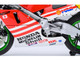 Honda NSR500 WGP500 Motorcycle #56 Red and White with Helmet Baribari Legend 1986 OVA 1/12 Model Autoart 12566