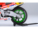Honda NSR500 WGP500 Motorcycle #56 Red and White with Helmet Baribari Legend 1986 OVA 1/12 Model Autoart 12566