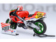 Honda NSR500 WGP500 Motorcycle #56 Red and White with Helmet Baribari Legend 1986 OVA 1/12 Model Autoart 12566
