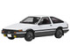 Toyota Sprinter Trueno AE86 RHD Right Hand Drive White with Graphics Initial D 1998 2021 TV Series 1/64 Diecast Model Car Autoart 20031