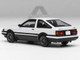 Toyota Sprinter Trueno AE86 RHD Right Hand Drive Project D Final Version White with Graphics Initial D 1998 2021 TV Series 1/64 Diecast Model Car Autoart 20036