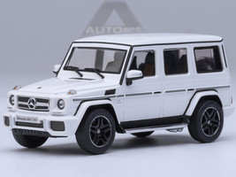 2017 Mercedes Benz AMG G 63 White 1/64 Diecast Model Car Autoart 20112