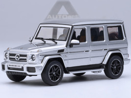 2017 Mercedes Benz AMG G 63 Silver Metallic 1/64 Diecast Model Car Autoart 20114