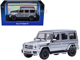 2017 Mercedes Benz AMG G 63 Silver Metallic 1/64 Diecast Model Car Autoart 20114