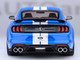 Ford Mustang Shelby GT500 Grabber Blue with White Stripes 1/18 Model Car Autoart 73094