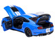 Ford Mustang Shelby GT500 Grabber Blue with White Stripes 1/18 Model Car Autoart 73094