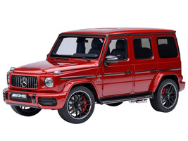 2019 Mercedes Benz AMG G63 Cardinal Red Metallic 1/18 Model Car Autoart AA76353