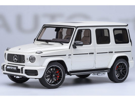2019 Mercedes Benz AMG G63 Brilliant White Metallic 1/18 Model Car Autoart AA76356