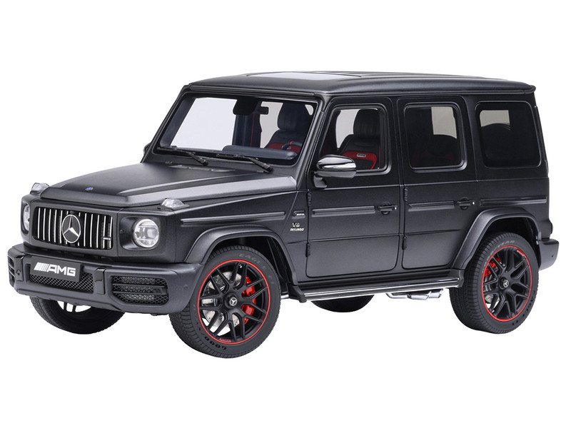2019 Mercedes Benz AMG G63 Matt Black 1/18 Model Car Autoart AA76357