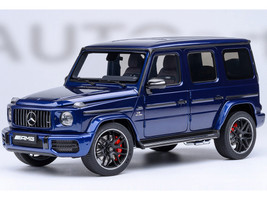 2019 Mercedes Benz AMG G63 Brilliant Blue Metallic 1/18 Model Car Autoart AA76359
