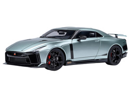 Nissan GT R50 By ItalDesign Green Metallic and Black 1/18 Model Car Autoart AA77512