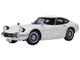1967 Toyota 2000GT RHD Right Hand Drive White 1/18 Model Car Autoart 79546