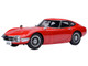 1967 Toyota 2000GT RHD Right Hand Drive Red 1/18 Model Car Autoart 79547