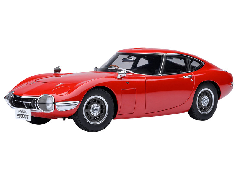 1967 Toyota 2000GT RHD Right Hand Drive Red 1/18 Model Car Autoart 79547