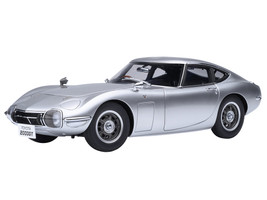 1967 Toyota 2000GT RHD Right Hand Drive Silver Metallic 1/18 Model Car Autoart AA79548