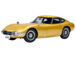 1967 Toyota 2000GT RHD Right Hand Drive Gold Metallic 1/18 Model Car Autoart 79549