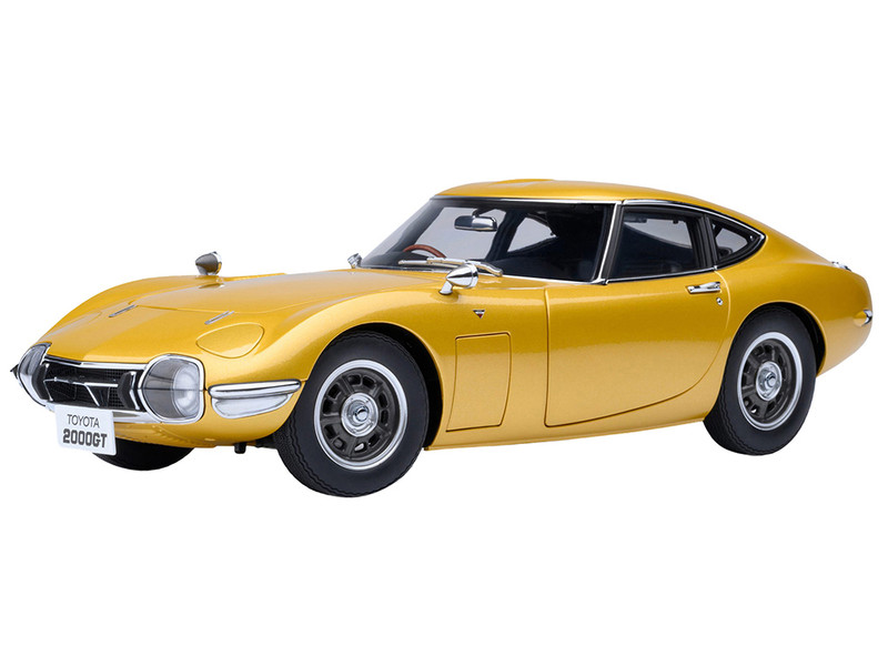 1967 Toyota 2000GT RHD Right Hand Drive Gold Metallic 1/18 Model Car Autoart 79549