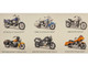 Harley Davidson Motorcycles 6 piece Set Series 44 1/18 Diecast Models by Maisto