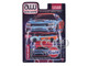 2021 Dodge Charger SRT Hellcat #01 Gulf Oil MOPAR Light Blue and Orange Limited Edition to 4800 pieces Worldwide 1/64 Diecast Model Car Auto World CP8084