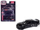 2021 Dodge Charger SRT Hellcat Black with Graphics and Orange Stripes Limited Edition to 4800 pieces Worldwide 1/64 Diecast Model Car Auto World CP8085