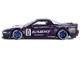 Honda NSX Kaido Racing V2 #0 Purple with White Hood and Graphics Designed by Jun Imai Kaido House Special 1/64 Diecast Model Car Mini GT KHMG173