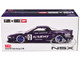 Honda NSX Kaido Racing V2 #0 Purple with White Hood and Graphics Designed by Jun Imai Kaido House Special 1/64 Diecast Model Car Mini GT KHMG173