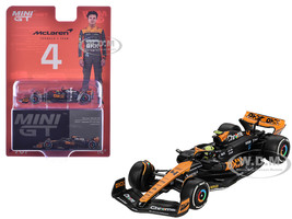 McLaren MCL60 #4 Lando Norris 2nd Place Formula One F1 Japanese GP 2023 Limited Edition 1/64 Diecast Model Car Mini GT MGT00767