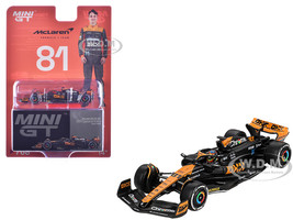 McLaren MCL60 #81 Oscar Piastri 3rd Place Formula One F1 Japanese GP 2023 Limited Edition 1/64 Diecast Model Car Mini GT MGT00768