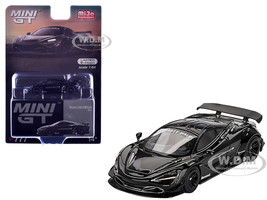 McLaren 720S LB Works Black Limited Edition 1/64 Diecast Model Car Mini GT MGT00777