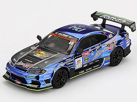 Nissan Silvia S15 D MAX RHD Right Hand Drive #46 Masao Suenaga D MAX Racing D1 Grand Prix 2023 Limited Edition 1/64 Diecast Model Car Mini GT MGT00857