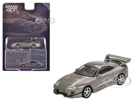 Toyota Supra VeilSide Combat V II Combat Gray Metallic Limited Edition 1/64 Diecast Model Car Mini GT MGT00978