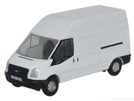 2006 Ford Transit LWB High Roof Van White 1/148 N Scale Diecast Model Car Oxford Diecast NFT006