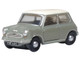 Mini Classic Tweed Gray with Cream Top 1/148 (N) Scale Diecast Model Car Oxford Diecast NMN009