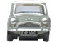 Mini Classic Tweed Gray with Cream Top 1/148 (N) Scale Diecast Model Car Oxford Diecast NMN009