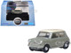 Mini Classic Tweed Gray with Cream Top 1/148 (N) Scale Diecast Model Car Oxford Diecast NMN009