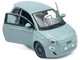 2023 Fiat 500e Light Blue 1/24 Diecast Model Car Bburago 21110BL