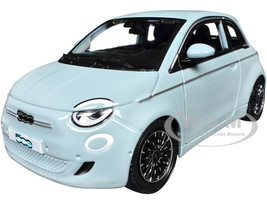 2023 Fiat 500e Light Blue 1/24 Diecast Model Car Bburago 21110BL