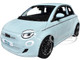 2023 Fiat 500e Light Blue 1/24 Diecast Model Car Bburago 21110BL