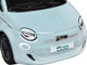 2023 Fiat 500e Light Blue 1/24 Diecast Model Car Bburago 21110BL