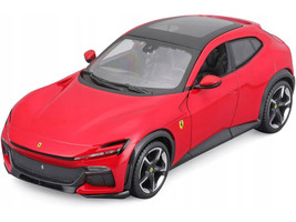 Ferrari Purosangue Red with Sunroof Race Play Series 1/24 Diecast Model Car Bburago 26030r