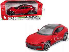 Ferrari Purosangue Red with Sunroof Race Play Series 1/24 Diecast Model Car Bburago 26030r