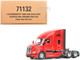 Kenworth T680 76 High Roof Sleeper Cab Truck Tractor Viper Red Transport Series 1/50 Diecast Model Diecast Masters 71132
