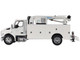 Kenworth T380 Auto Crane Titan 85 Body HC14 Crane Work Truck with Miller EnPak White Transport Series 1/50 Diecast Model Diecast Masters 71212